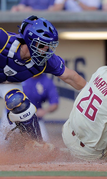 Mendoza lifts Florida St. past LSU 5-4 in 12th for CWS berth